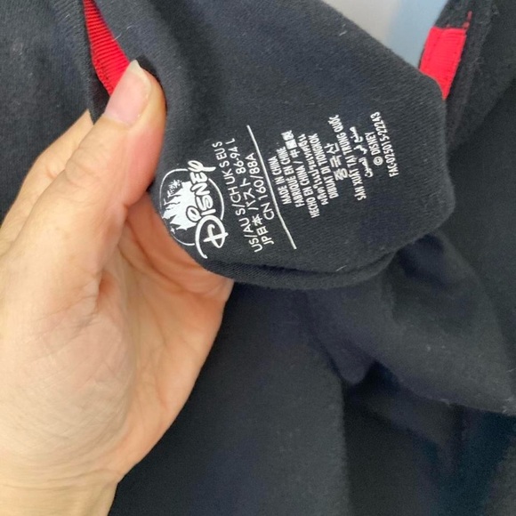 Disney Black Long Sleeve Top with Year of the Rabbit Logo S - Picture 3 of 3